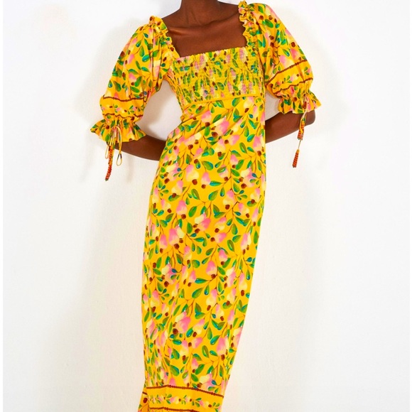 FARM Rio Mini Cashew Maxi Dress Size Small - Picture 2 of 7